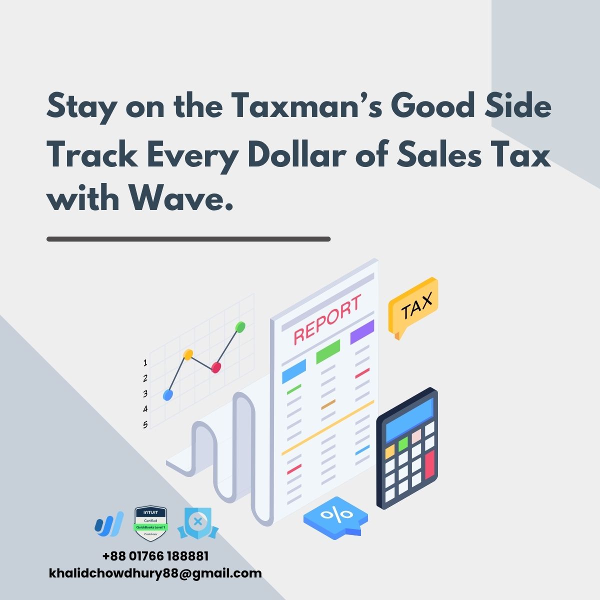 KhalidChowdhu20's tweet image. 💰 Collecting sales tax is one thing — tracking it correctly is another.
Wave helps you stay compliant by automatically calculating, recording, and reporting your tax liabilities.
#bookkeeping #bookkeeper #quickbooksonline #xero #wave #cloudaccounting #fiverr #upwork