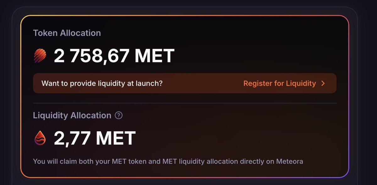 Thank you <a href="/MeteoraAG/">Meteora</a> 💜