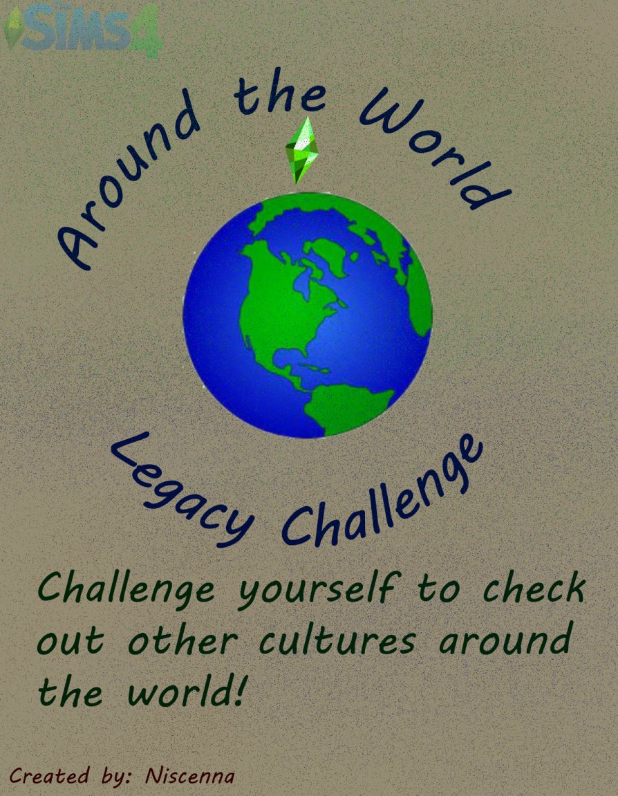 Niscenna's tweet photo. My new "Around the World" Legacy is live! 
I had so much fun making this - I'd love if you guys checked it out. 
Graphics and all files free on my Patreon!
#thesims #thesims4 #sims4legacychallenge @TheSims #aroundtheworldlegacy

https://t.co/llvJf3LGOQ https://t.co/zhYeeFoNsJ