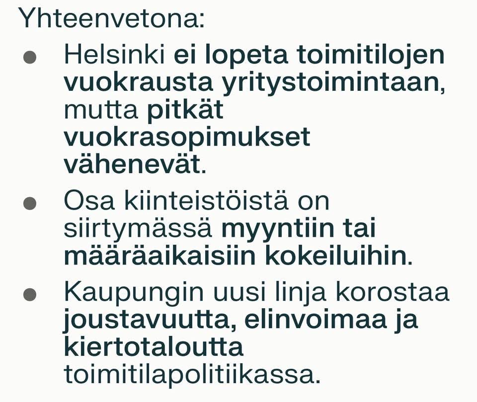 Helsingin kiertotalouskokeilu on myrkkyä yrittäjille. Kun ei yrityksissä juurikaan muuta vaadita kuin vakaata toimintaympäristöä! Kiertotalouselinkeinopolitiikka? Miten tämä on edes mahdollista. #aivopieru 
#yrittäjät #kulttuuriala  #helsinki #forumbox 
<a href="/helsinki/">Helsingin kaupunki</a> <a href="/HELyrittajat/">Helsingin Yrittäjät</a>