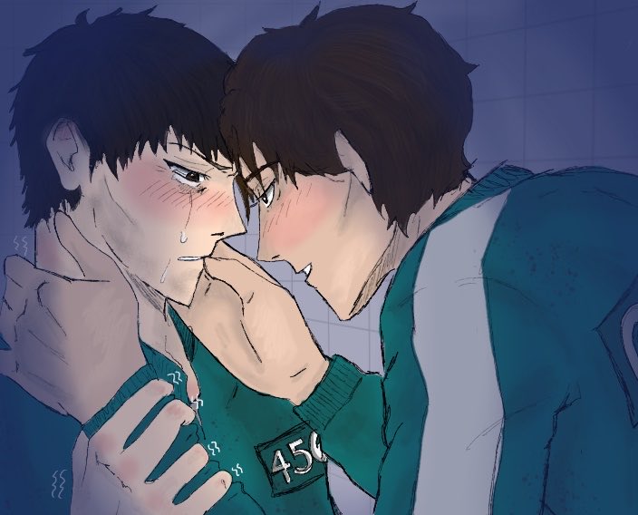 SaveMeMagicBean's tweet photo. @457Week #Inhuntober2025 #inhun #GODS2025 #DissonantFrames day 16: the Kiss of Judas

Young il being a manipulative asshole here 😭 I’m so sorry Gihun https://t.co/yYZU9DcnNX