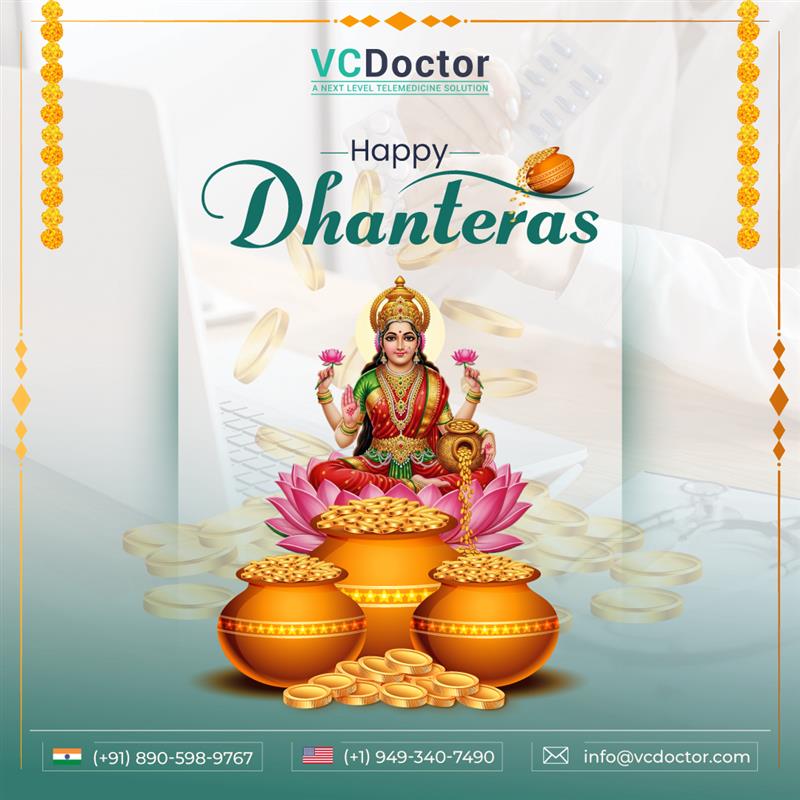 vc_doctor's tweet photo. Wishing everyone a Happy Dhanteras. ๐ช๐ช๐ช
This Dhanteras, invest in the gift of good health. May your practice shine brighter with innovation, care, and digital growth. โจโจ
#HappyDhanteras #Dhanteras2025 #FestivalOfLights #DigitalHealth #HealthTech #VCDoctor #Telemedicine https://t.co/g4IfGqIsVy