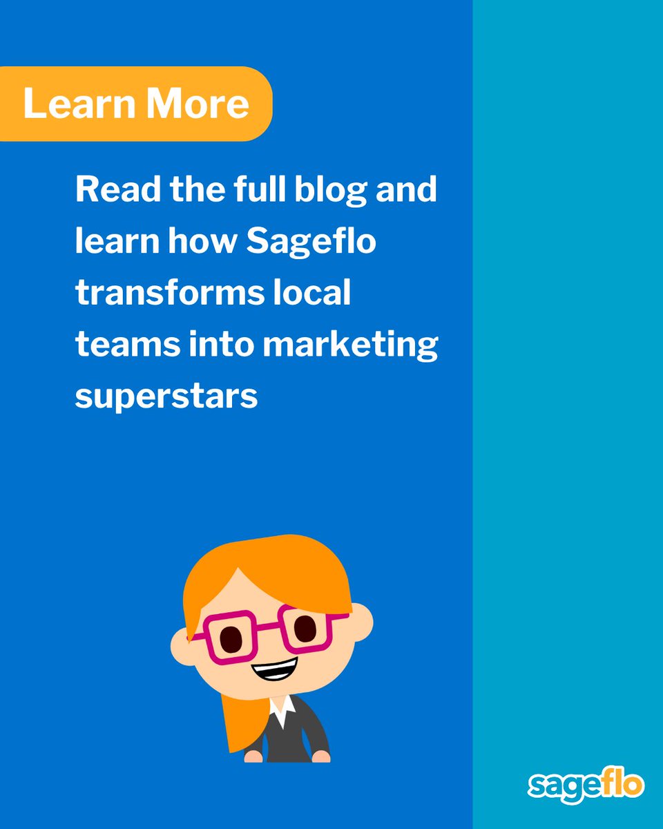 sageflo's tweet image. In this blog, Meya Block shares how Sageflo helps bring out the existing superpowers of your local team through distributed marketing.

Learn more: bit.ly/46VUJlP

#distributedmarketing #marketingsuperstars #Sageflo #localteams #customerconnection