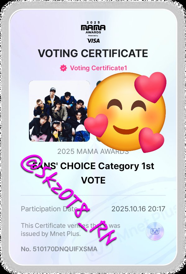 Can we get serious about voting now???!!!

I vote for #StrayKids on #2025MAMAVOTE