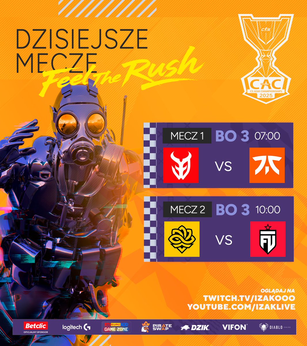 Dzień dobry, już nie śpicie? 😬
To się dobrze składa - zapraszamy na transmisję 😏

🎙 <a href="/morgenowsky/">Morgen</a> <a href="/kubik_cs/">Kuba Kubiak</a>