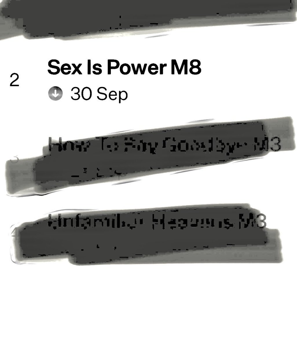 NationOfMarina's tweet image. 🚨 The tracklist of PRINCESS OF POWER (Deluxe)

2. SEX IS POWER
3. HOW TO SAY GOODBYE
4. UNFAMILIAR HEAVENS