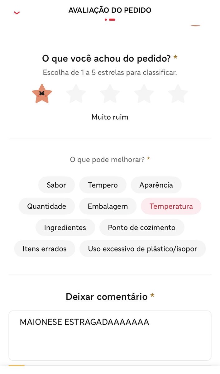 Hoje a Paladar está no Ifood. 

Pedi um sanduíche só pra falar que a maionese está estragada.

Ajudando a Raquel comprar a papinha pro filho da Fátima.