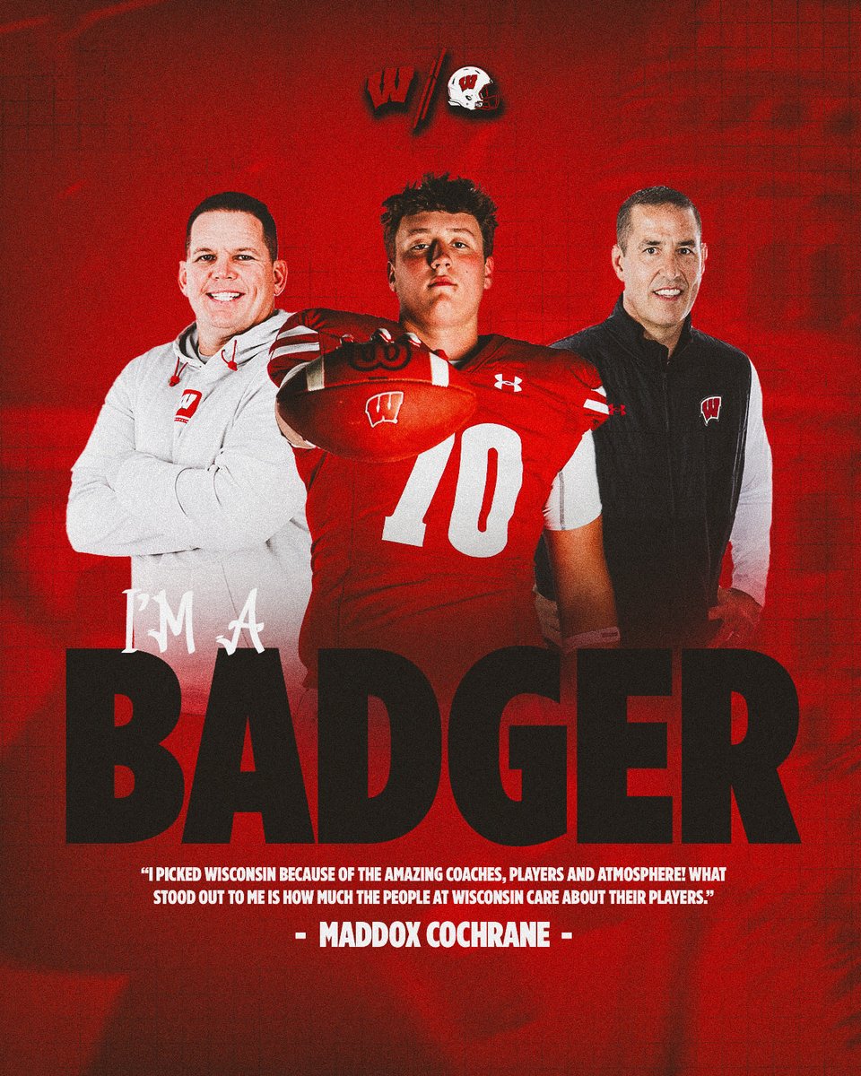 Maddox Cochrane (@maddoxcochrane_) on Twitter photo Yessir!!! <a href="/CoachBlaz/">AJ Blazek</a> <a href="/PatLambert13/">Pat Lambert</a> <a href="/BadgerFootball/">Wisconsin Football</a> <a href="/BuckyRecruiting/">Wisconsin Recruiting</a> <a href="/BenjaminNovak07/">Benjamin Novak</a> Yessir!!! <a href="/CoachBlaz/">AJ Blazek</a> <a href="/PatLambert13/">Pat Lambert</a> <a href="/BadgerFootball/">Wisconsin Football</a> <a href="/BuckyRecruiting/">Wisconsin Recruiting</a> <a href="/BenjaminNovak07/">Benjamin Novak</a>