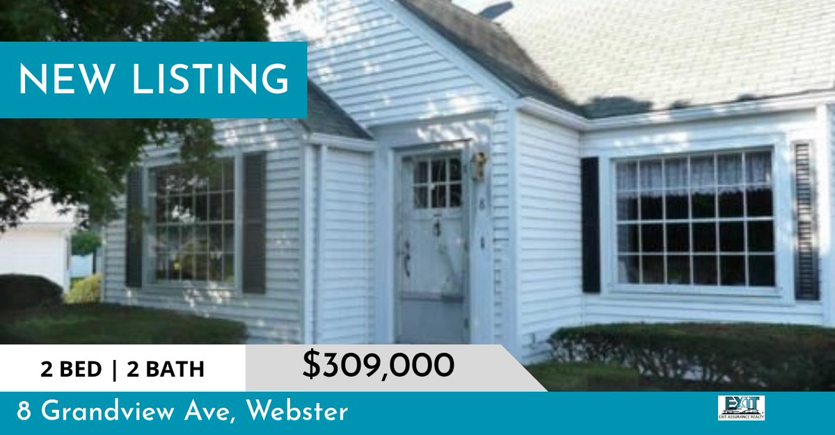 GrotonRealtor's tweet image. 👏 New Listing 👏 Take a look at this fantastic new property that just hit the MLS, located at 8 Grandview Ave in Webster!  📍Reach out to the Listing Realtor, Kelly Killeen at 978-235-0961 for more information! 🏡 homeforsale.at/8_GRANDVIEW_AV…