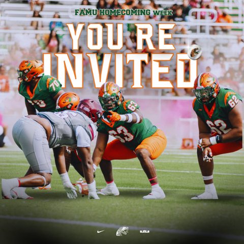Excited and greatful to be at <a href="/FAMU_FB/">Florida A&M Football 🏈</a> this Saturday for their homecoming game. Thank you <a href="/coachvjefferies/">Vincent Jefferies Jr</a> for the invite. Looking forward to being there. <a href="/coachwolfe16/">Ryan Wolfe</a> <a href="/bhernyscoutguy/">Brian Herny</a> <a href="/RecruitingBh/">BH Recruiting Assistance</a> <a href="/Coach__Gio/">Gio Portobanco🇵🇷🇳🇮</a> <a href="/DuvalSports/">Duval Sports</a> <a href="/oneclaysports/">Clay County Athletics</a>