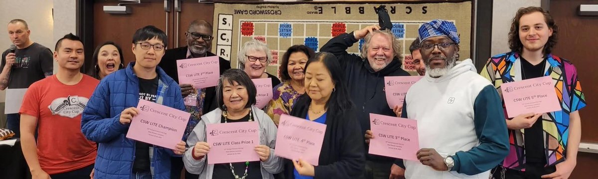 The Crescent City Cup is the most happenin' party in Scrabble, year after year.

You do not want to miss it.

cocoscrabble.org/tournaments/no…