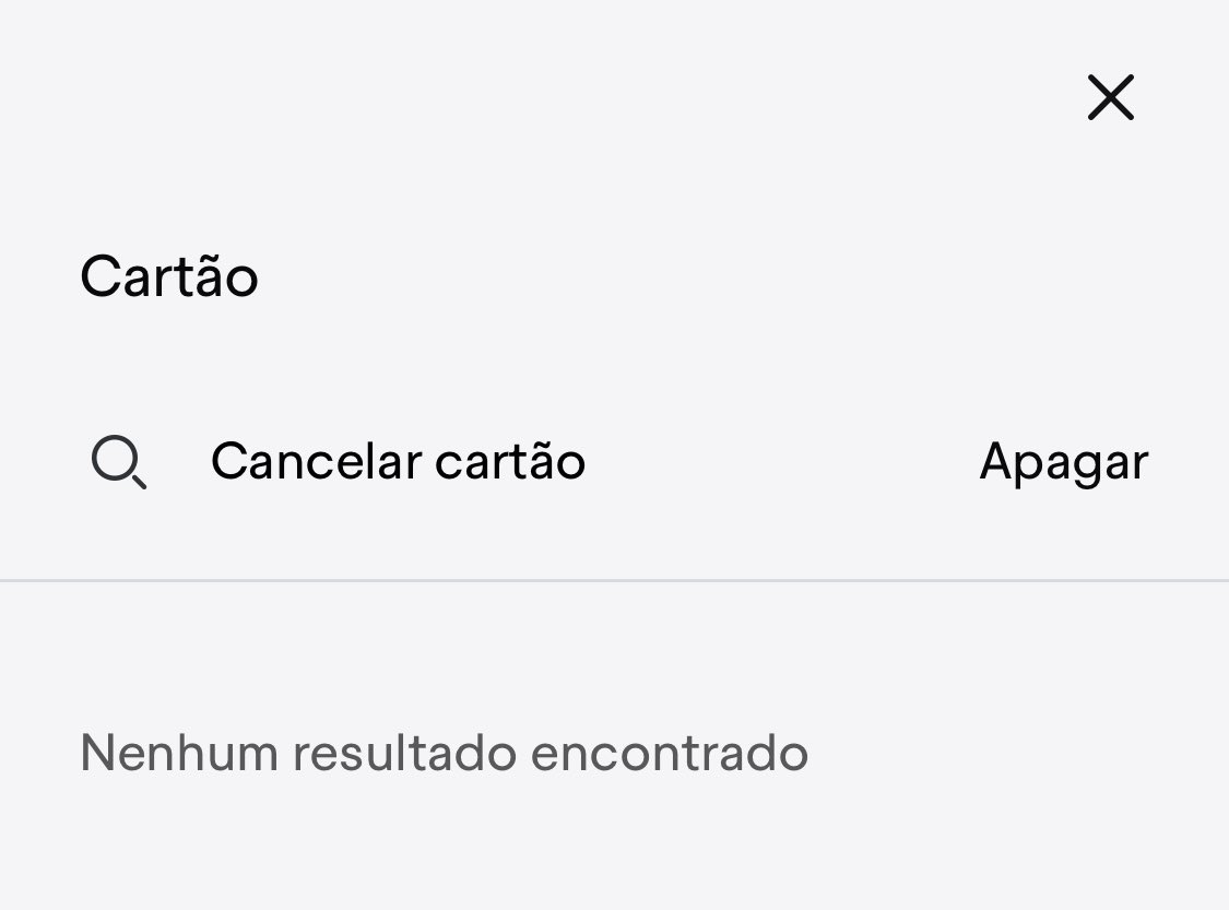 nonoinvestidor's tweet image. MEU BANCO:

“Precisa de Ajuda? Digite aqui”
“Cancelar Cartão”
“Nenhum resultado encontrado”

Kkkkkkkkkkkkkkkkkkkkkkkkkkkkkkkkkkkkkkkkkkkkk não é fácil ser cliente no Bananil