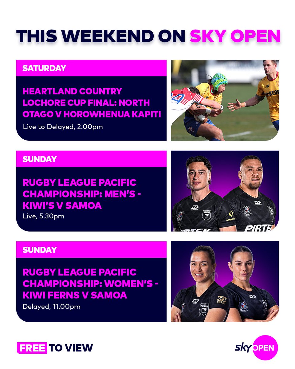 All the action this weekend on Sky Open!