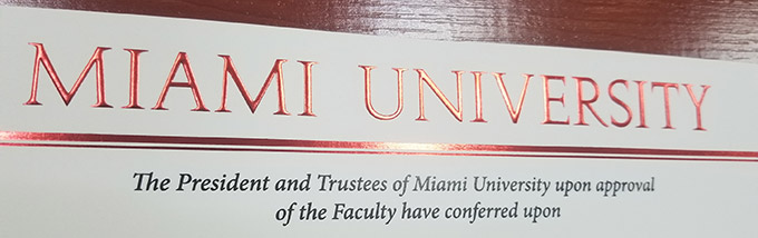 rth50351's tweet photo. Sample Degree Case of the University of Miami in 2021,How much does it cost to purchase degree from the University of Miami?WhatsApp:+86 13690285467
WeChat: 236461877 Email:diplomacenter@qq.com
https://t.co/TVdlDFG0dB https://t.co/k1zpVw7Ku3