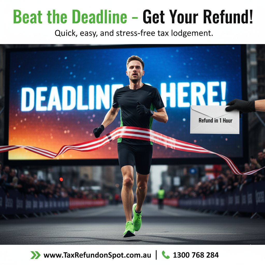 TaxRefundOnSpot's tweet image. BEAT THE DEADLINE - GET YOUR REFUND!  QUICK ,EASY, AND STRESS FREE TAX LODGEMENT.
#beatdeadline #getyourrefund #quick #easy #stressfree #taxlodgement