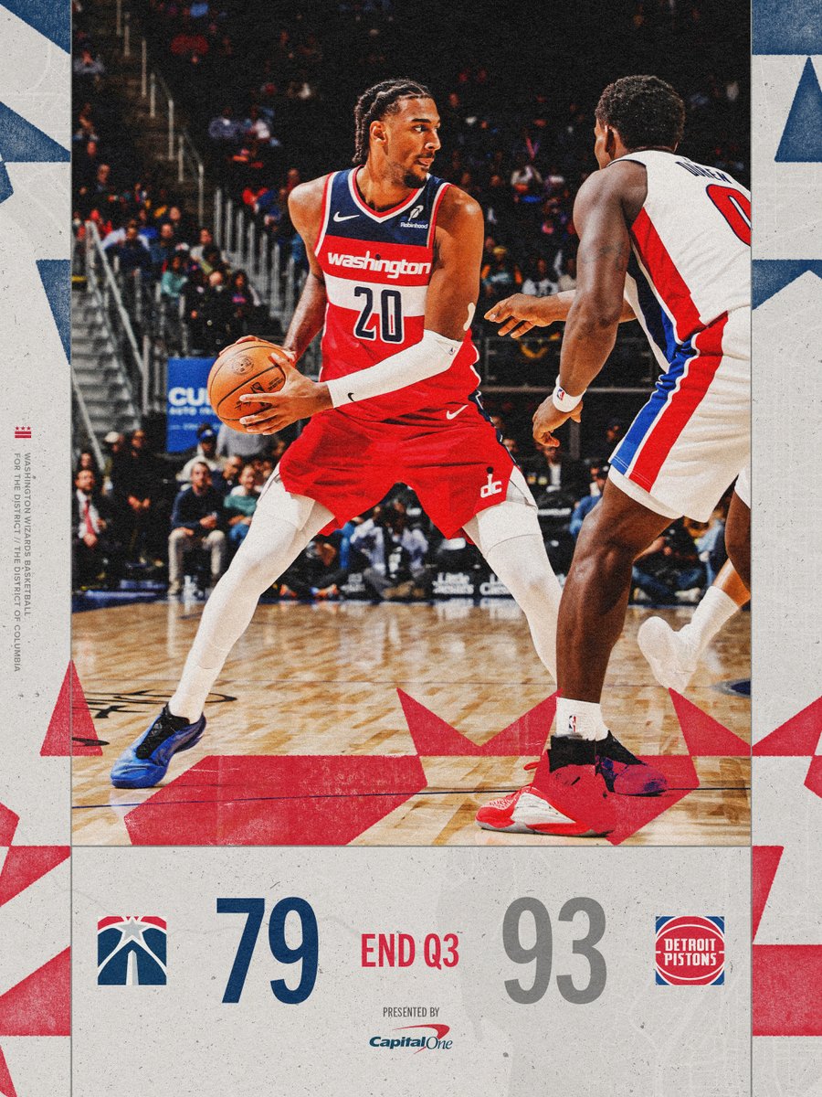 Final 12 minutes up next.

#ForTheDistrict | @CapitalOne 