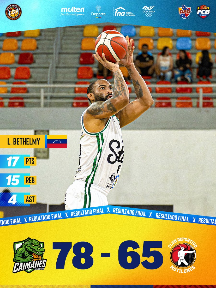 CAIMANES GANA AMBOS DUELOS ANTE MOTILONES

⭐️ MVP: Luis Bethelmy 🇻🇪

#BaloncestoDeColombia🇨🇴