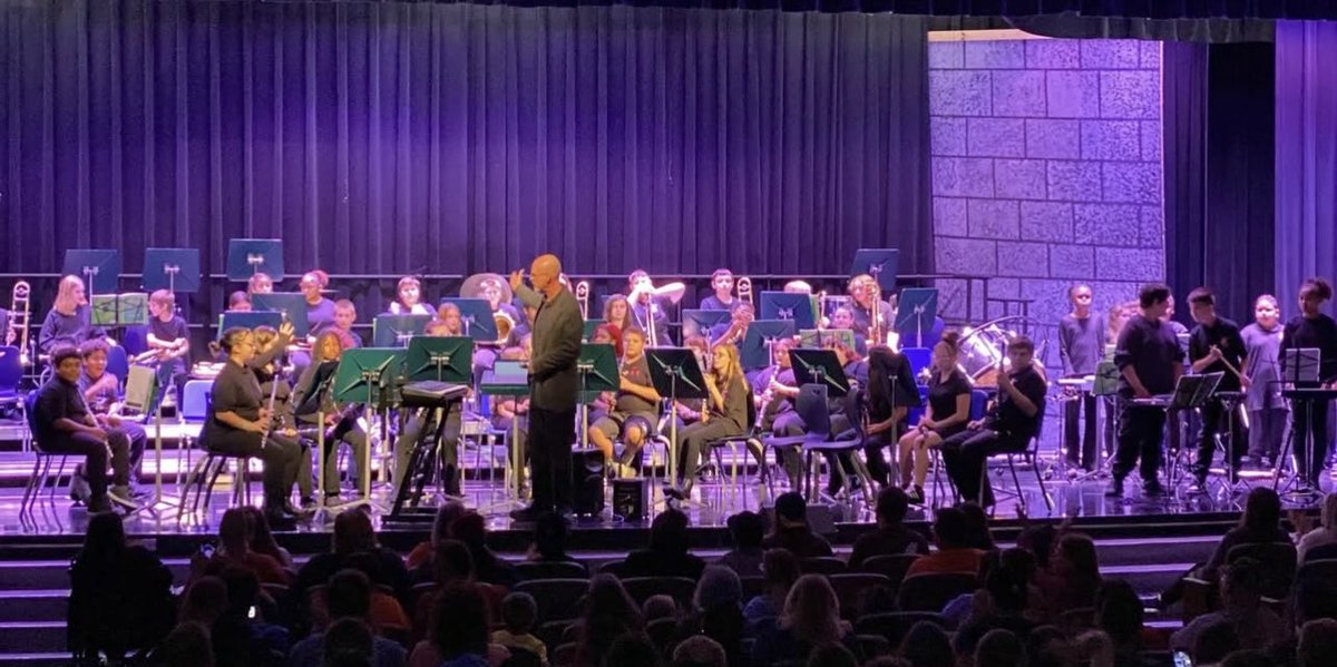 MapleCrestSTEM's tweet image. We had a packed house tonight for our MC STEM Middle School Band Concert, and our students did not disappoint! Every group brought energy, heart, &amp;amp; talent to the stage. We are so proud of these young musicians! Thank you to director, Dr. Miller, our families, friends, and staff!