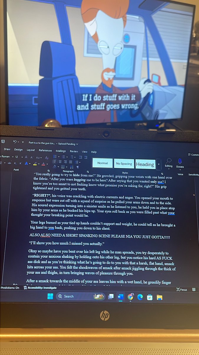 Going out tn with a fellow nerd&gt;.&lt; a real handsome devil too🙂‍↔️gotta stop writing about Vox spanking me and get ready
Pic included for my insanity (I really need to get spanked)