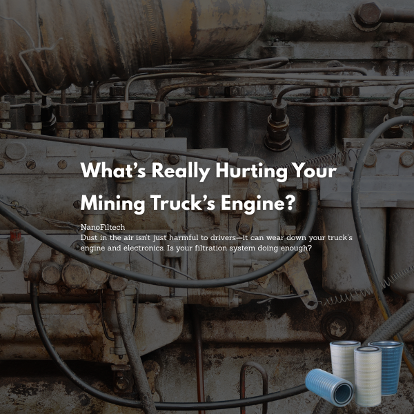 Nano452336's tweet image. What’s Really Hurting Your #Mining Truck’s Engine?
Dust doesn’t just settle — it infiltrates.
In harsh mining #environments, fine particles can damage engine components, sensors, and electronics long before you notice the signs.
#DustControl #AirFiltration #EngineProtection