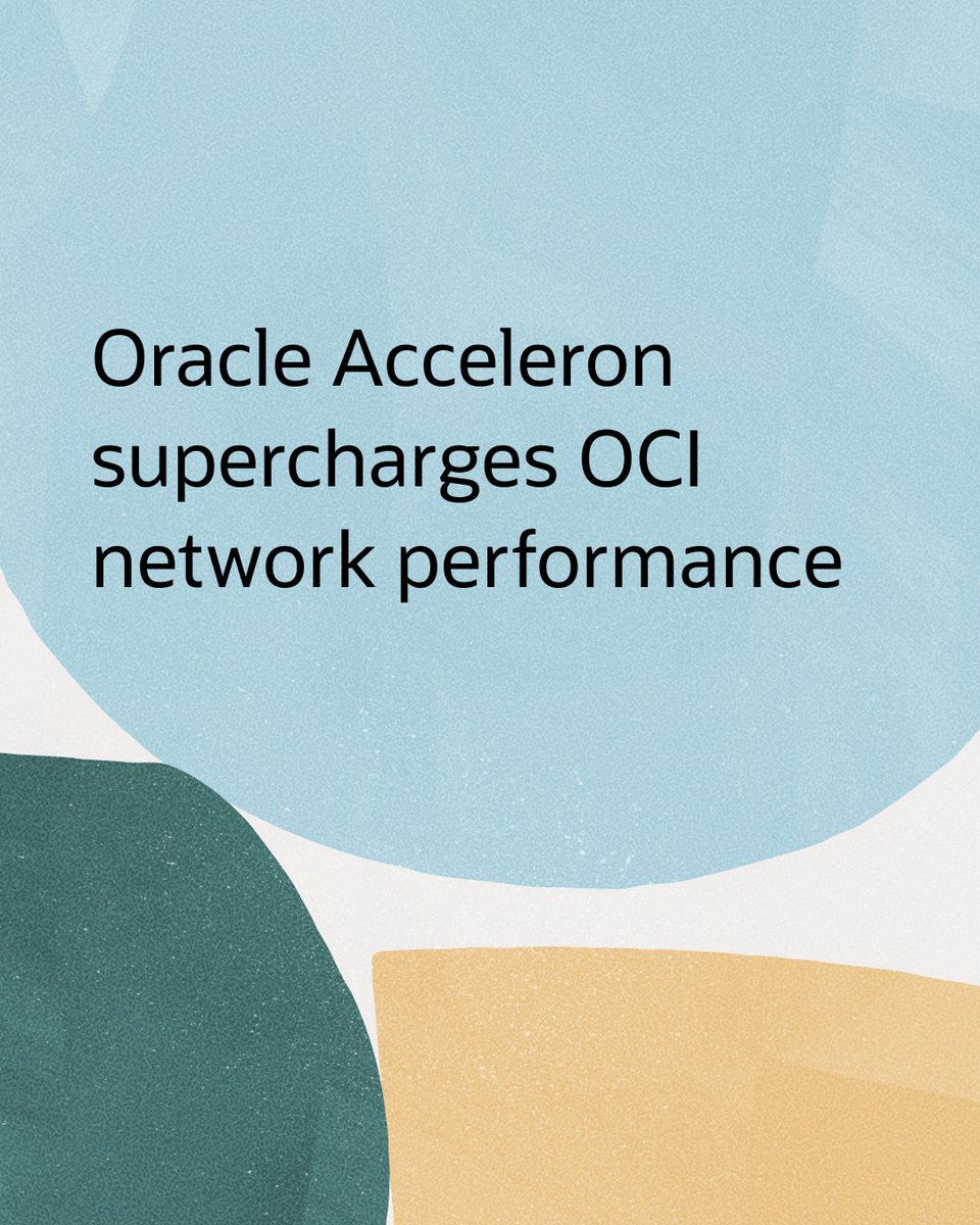 Oracle's tweet image. Learn how our next-generation cloud network architecture supports the performance and security demands of the AI era at no extra cost: social.ora.cl/6019AF21V #AIWorld