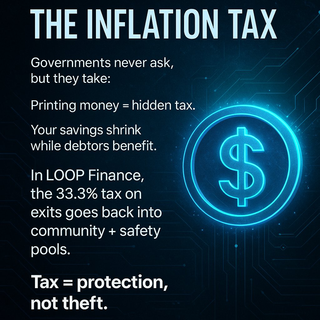 anthony41190's tweet image. The Hidden Tax They Never Told You About 💸

#Inflation #HiddenTax #DeFiRevolution #LOOPFinance #SystemicFinance #CryptoEducation #BlockchainTruth