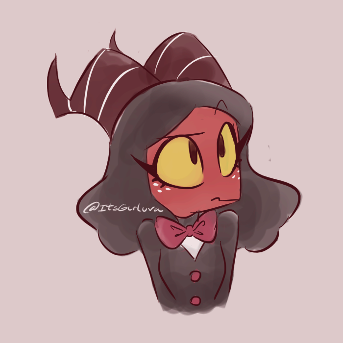 ItsGirluva's tweet photo. Quick sketches ✍🏻💖

I just wanted to draw a female version of Moxxie ♀️

I imagine her looking more like her mother 😌💕

Still unsure about the design — maybe I’ll change it, maybe not ✨

#HelluvaBoss #Moxxie https://t.co/FJXv5sZ5fL