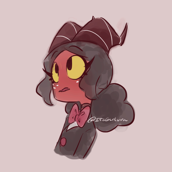 ItsGirluva's tweet photo. Quick sketches ✍🏻💖

I just wanted to draw a female version of Moxxie ♀️

I imagine her looking more like her mother 😌💕

Still unsure about the design — maybe I’ll change it, maybe not ✨

#HelluvaBoss #Moxxie https://t.co/FJXv5sZ5fL