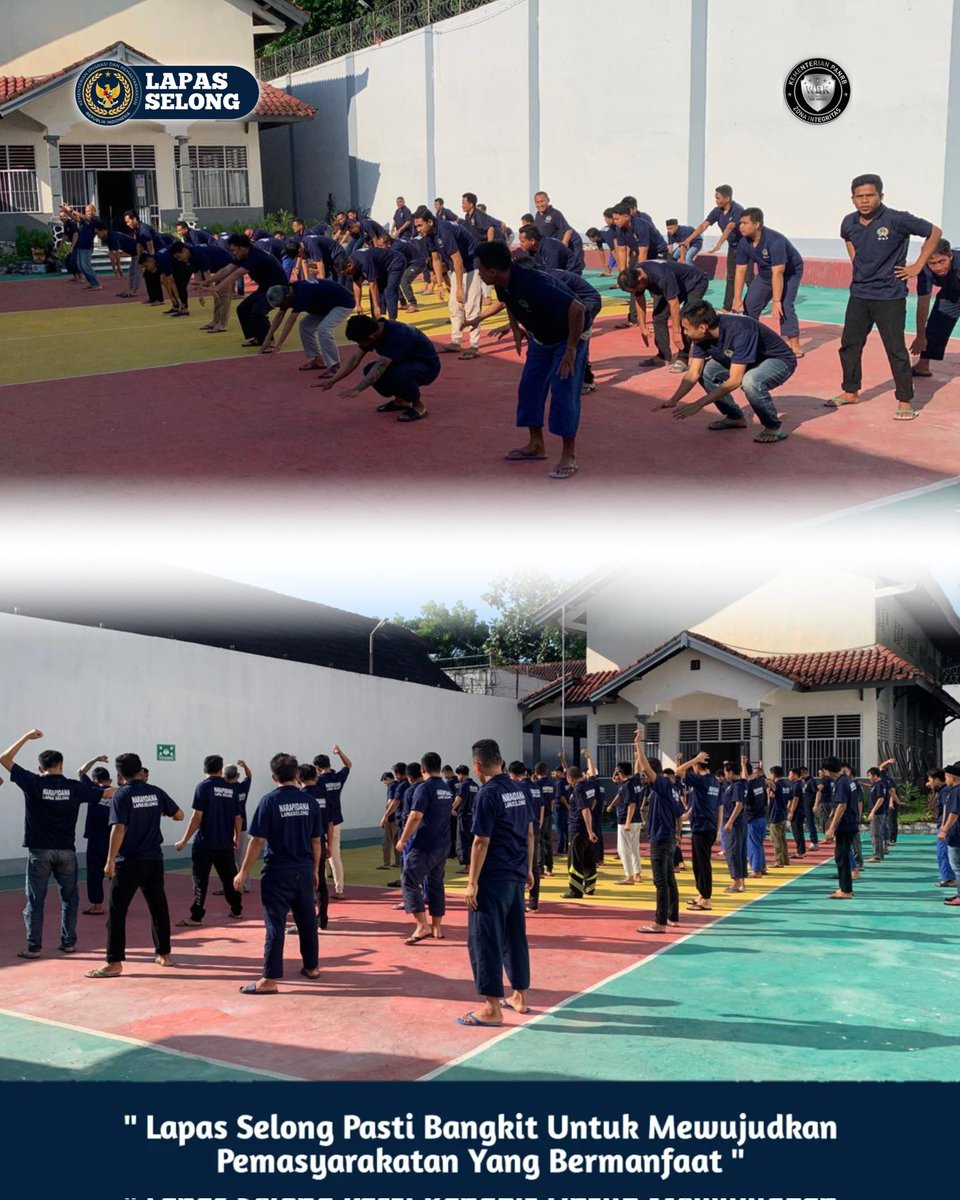 *Lapas Kelas IIB Selong melaksanakan Pembinaan Kepribadian Jasmani bagi Warga Binaan Lapas Kelas IIB selong*