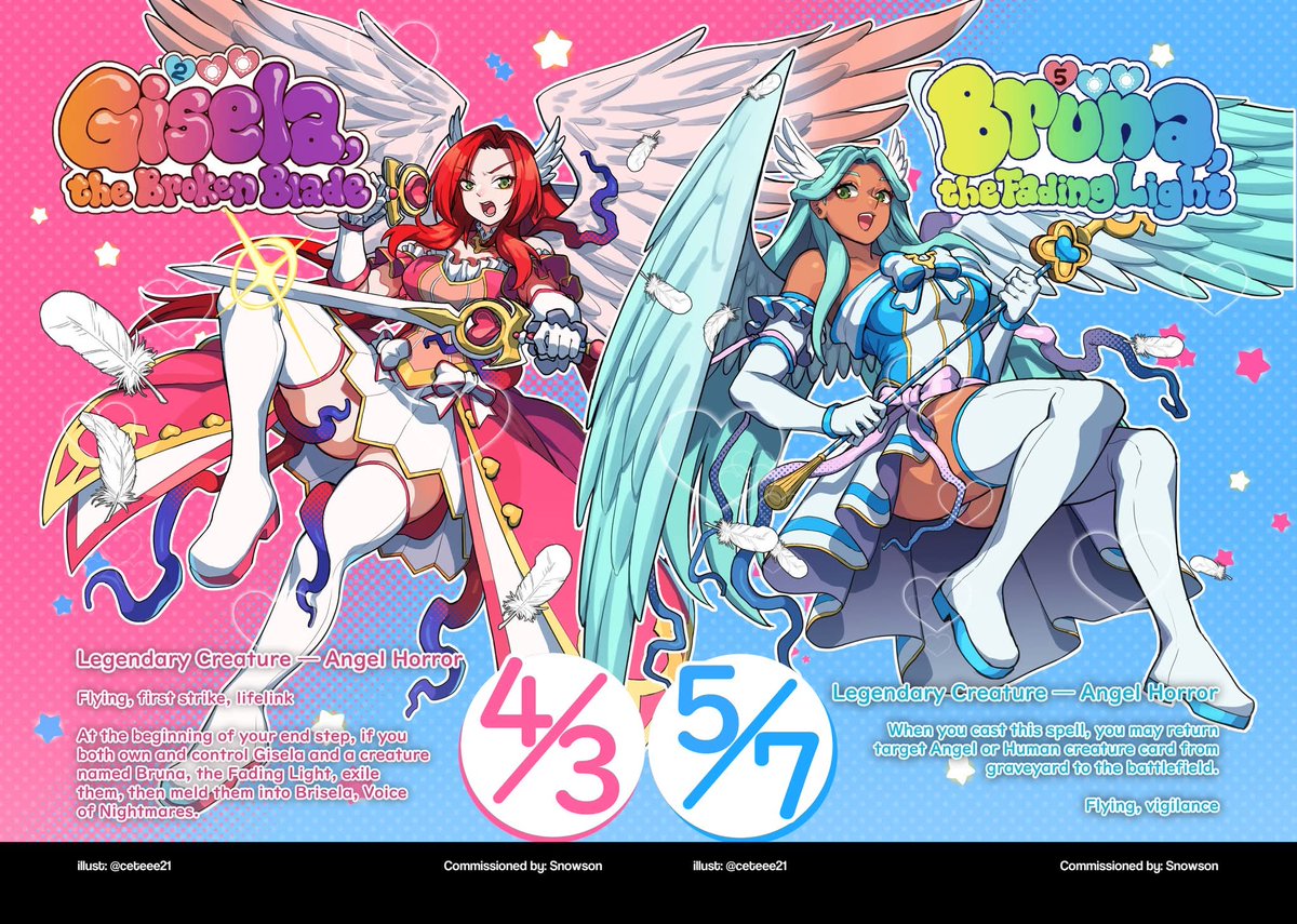 🥰🥰🥰Bruna and Gisela reimagined as a magical girl 🥰🥰🥰