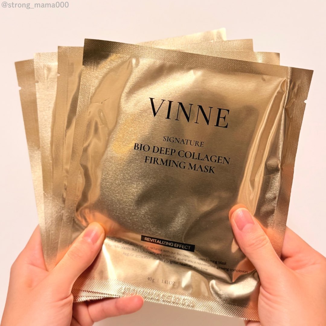VINNE BIO DEEP COLLAGEN FIRMING 3個セット Best Collagen Mask for Skin Brightening & Firming 2025