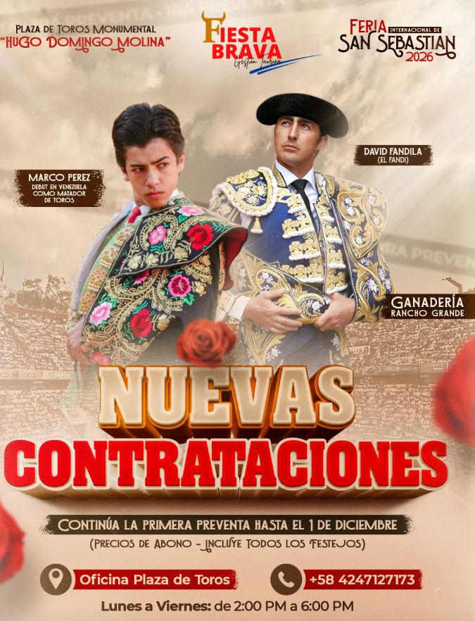 Se suman nombres....se arma la feria <a href="/Fiestabrava_ve/">Fiesta Brava</a>