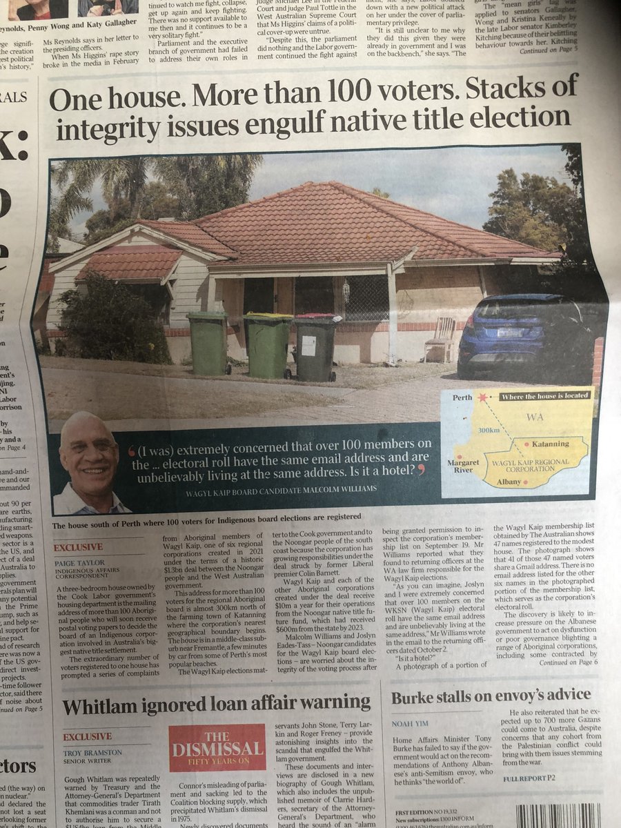 There's something that doesn't add up about these figures, but of you question it, you might just be racist...

100 voters for an Aboriginal corporation with a $1.3bn deal registered at one address; $10m a year paid; $600m up to 2023; 41 people sharing the same email address.