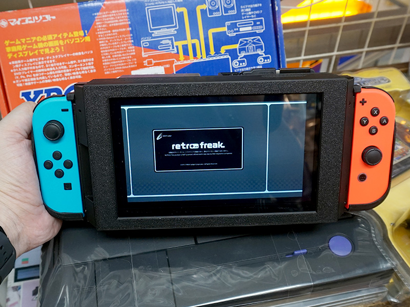 watch_akiba's tweet photo. 更新：レトロフリークをポータブルゲーム機化するキット「RFPortable7」が入荷 https://t.co/384exFNL6P #レトロフリーク https://t.co/Q3XV8xQE6C