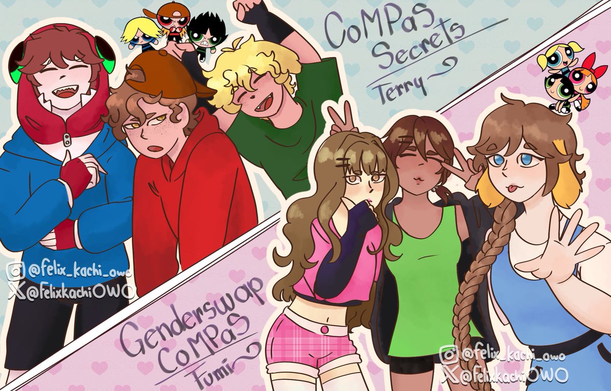FelixkachiOWO's tweet photo. Dia 16. Au favorito ✨
El Team Japon como: The Powerpuff Girls 👊💥
O al menos eso intenté 🕴️jajhak
El au de mamá Terry y el de la tia Fumi, s�� sí
(A uno no le entiendo nd, y en el otro está mi novia 😻)
#CoMPaSTober #teamjapon #CoMPaS #fanart #CoMPaS_Secrets #salchichakun🌭 https://t.co/9EQQlHCibG