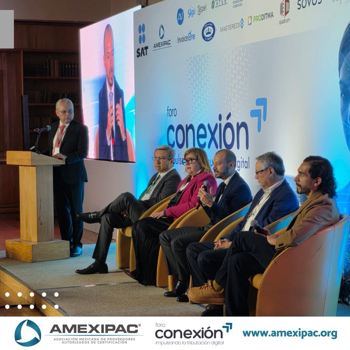 AMEXIPAC's tweet photo. Gracias por ser parte del #ForoConexión2025 💡
Su entusiasmo y participación fortalecen la tributación digital en México.
Este foro demuestra lo que logramos con diálogo, colaboración y visión compartida.
#Amexipac #Innovación #Colaboración https://t.co/R6nlIoKK2w