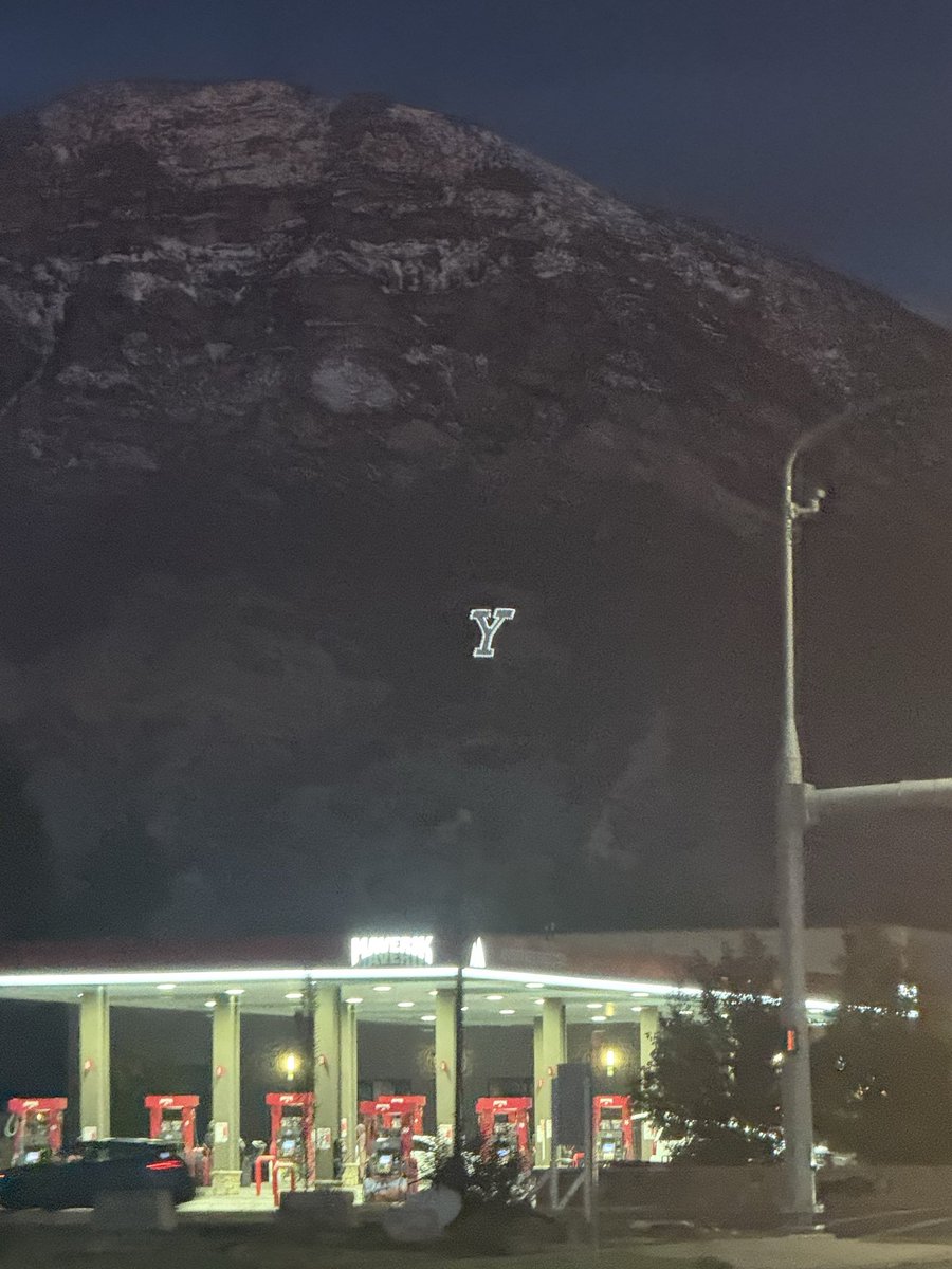 I’m
Digging the “Y” in the mountain
