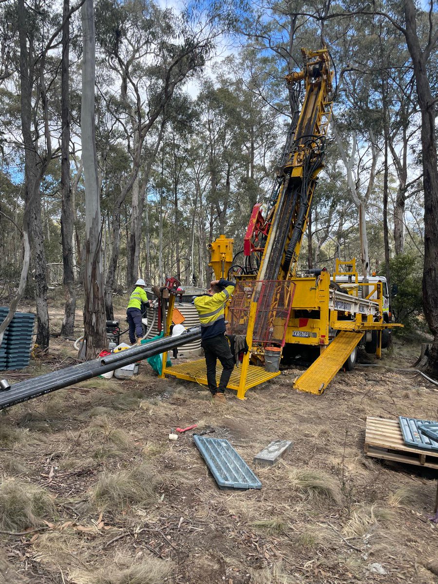 Drilling continues at Adelong Gold’s Lauriston Project, targeting high-grade gold-antimony zones at the Comet and Yankee/Trojan prospects.

Non-Executive Director Kurt Lingohr on-site today inspecting the program.

#ASX $ADG #Gold #Antimony #Victoria #Exploration