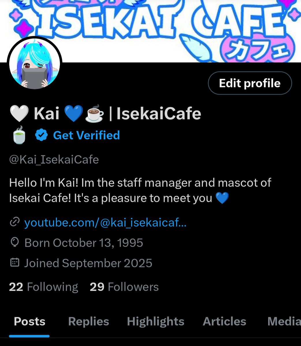 🤍 Kai 💙☕ | IsekaiCafe🍵 tweet media
