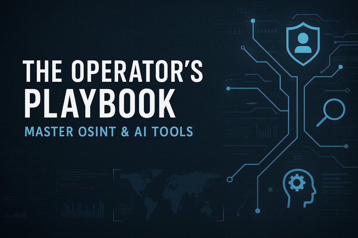 GhostMasktv's tweet photo. Just launched The Operator’s Playbook - a free training community for mastering OSINT + AI workflows. 

Hands-on missions, challenges, and real-world tools.

Access is earned, not given.

https://t.co/Rrsj1VLgKg

#OSINT #CyberSecurity #AItools #InfoSec #VeteranLed https://t.co/A1GbvEgMKW