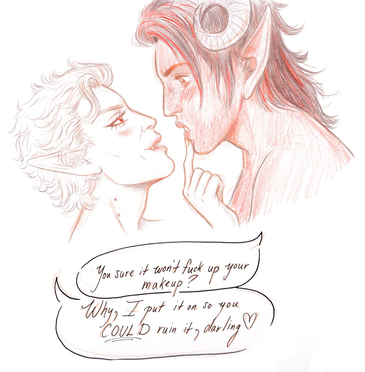 Full sequence of Astarion getting his face (and makeup) ruined by  Karlach is over at the P-place ❤️🔥🦇Hellspawn lovers, come get your  food!!
#BG3 #bg3nsfw #Astarion #Karlach 

patreon.com/posts/hellspaw…