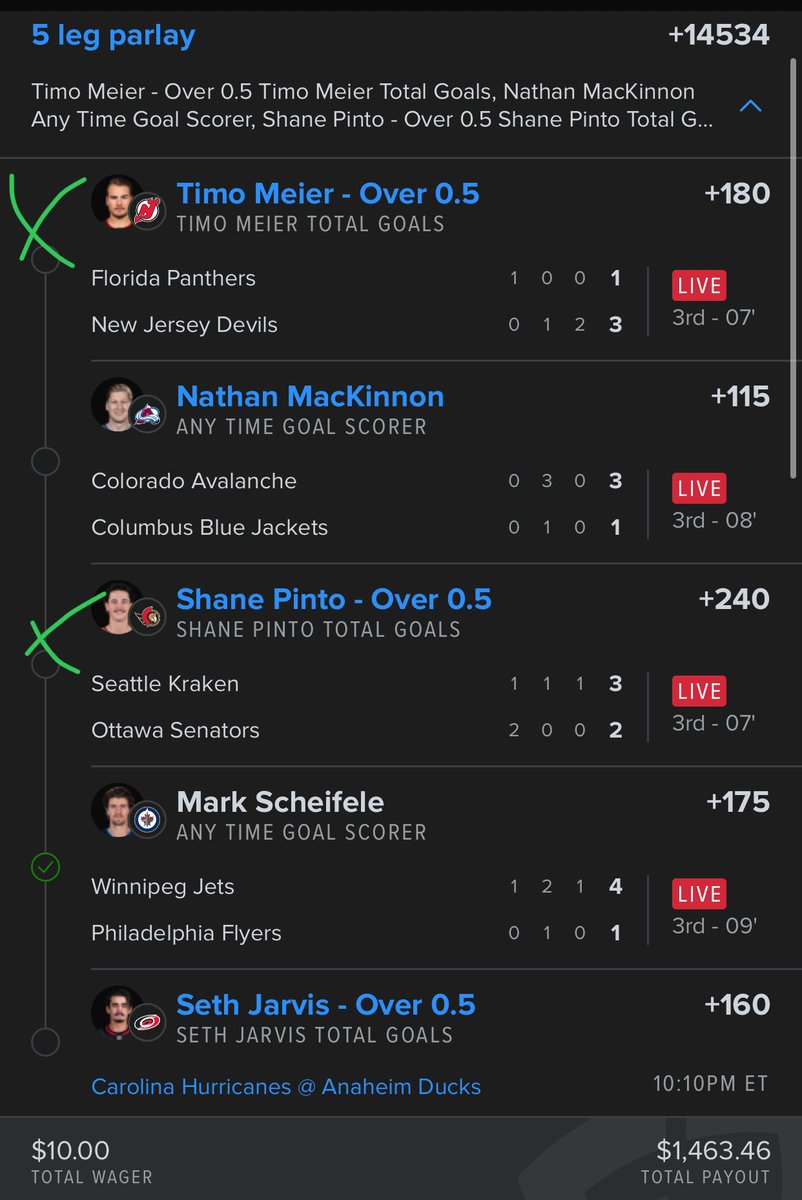 SPORTSPICKS617's tweet photo. Mackinnon 🍀🥅🙏 https://t.co/jXQTH7I88O