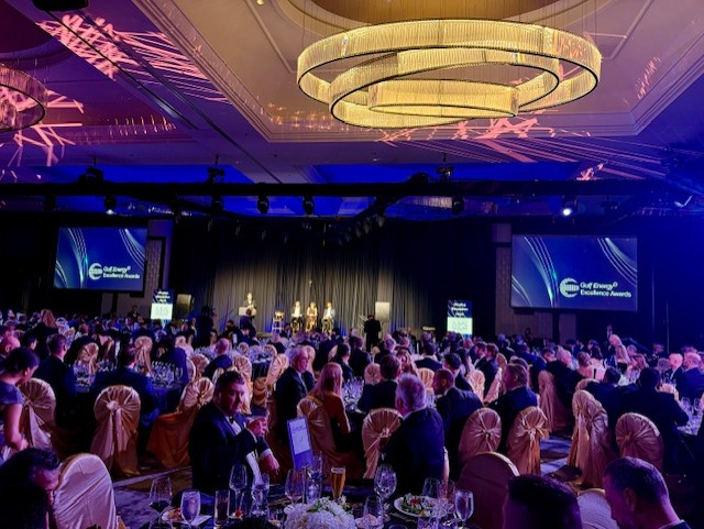 WorldOil's tweet image. Live at the Gulf Energy Information Excellence Awards: The winner of the 2025 “CCS Project of the Year” award goes to @OilStatesInd. Congrats to the entire Oil States team on this well-deserved achievement! 

#GEIEAwards #CCS #carboncapture #OilStates