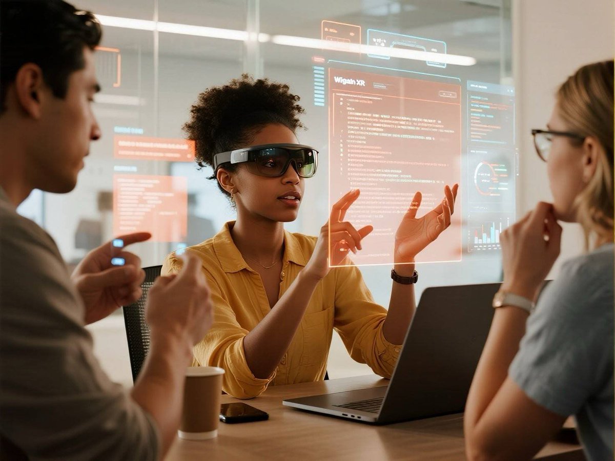 WigainXR's tweet image. Developers: Your tools hit a wall. Wigain XR breaks it. Get spatial coding, multi-screens, and clear data views. Your IDEs and apps reach full power. Boost team efficiency now. #WigainXR #DevTools #SpatialComputing #Productivity
