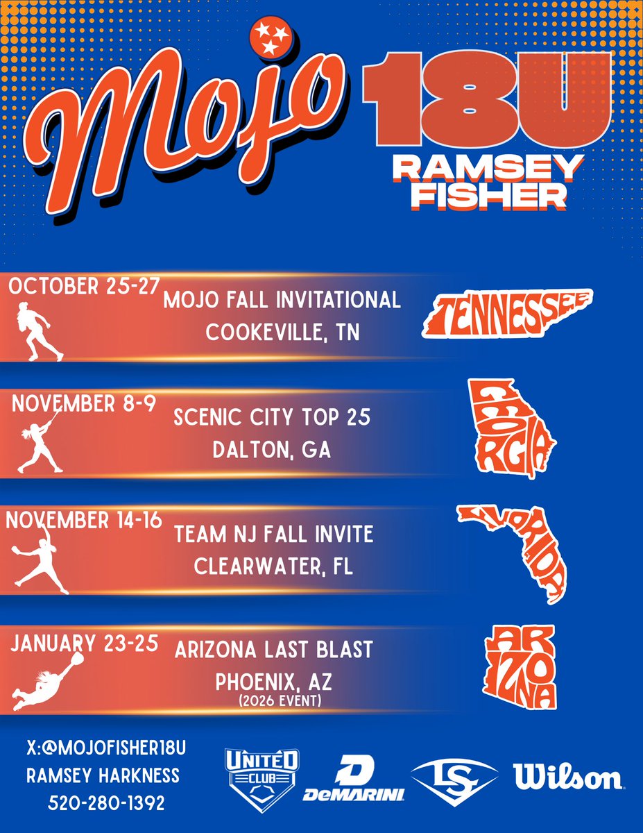 MarleighMcDonald - 2027 (@marleighmac9) on Twitter photo Fall ball is right around the corner!! So excited to get to work with <a href="/MojoFisher18u/">Tennessee Mojo - Ramsey / Fisher</a>❕
<a href="/Softball_SHS_/">SHS Softball</a> starts round 2️⃣ of Districts this Saturday! LETS GET IT!
<a href="/Utah_Softball/">Utah Softball</a> <a href="/WActivities/">Warrior Activities</a> <a href="/ExtraInningSB/">EXTRA INNING SOFTBALL</a> <a href="/los_stuff/">Carlos Arias</a> <a href="/SoftbalAmerica/">Softball America</a> <a href="/BradyVernon/">Brady</a> <a href="/RamseyTennMojo/">Ramsey Harkness</a> Fall ball is right around the corner!! So excited to get to work with <a href="/MojoFisher18u/">Tennessee Mojo - Ramsey / Fisher</a>❕
<a href="/Softball_SHS_/">SHS Softball</a> starts round 2️⃣ of Districts this Saturday! LETS GET IT!
<a href="/Utah_Softball/">Utah Softball</a> <a href="/WActivities/">Warrior Activities</a> <a href="/ExtraInningSB/">EXTRA INNING SOFTBALL</a> <a href="/los_stuff/">Carlos Arias</a> <a href="/SoftbalAmerica/">Softball America</a> <a href="/BradyVernon/">Brady</a> <a href="/RamseyTennMojo/">Ramsey Harkness</a>
