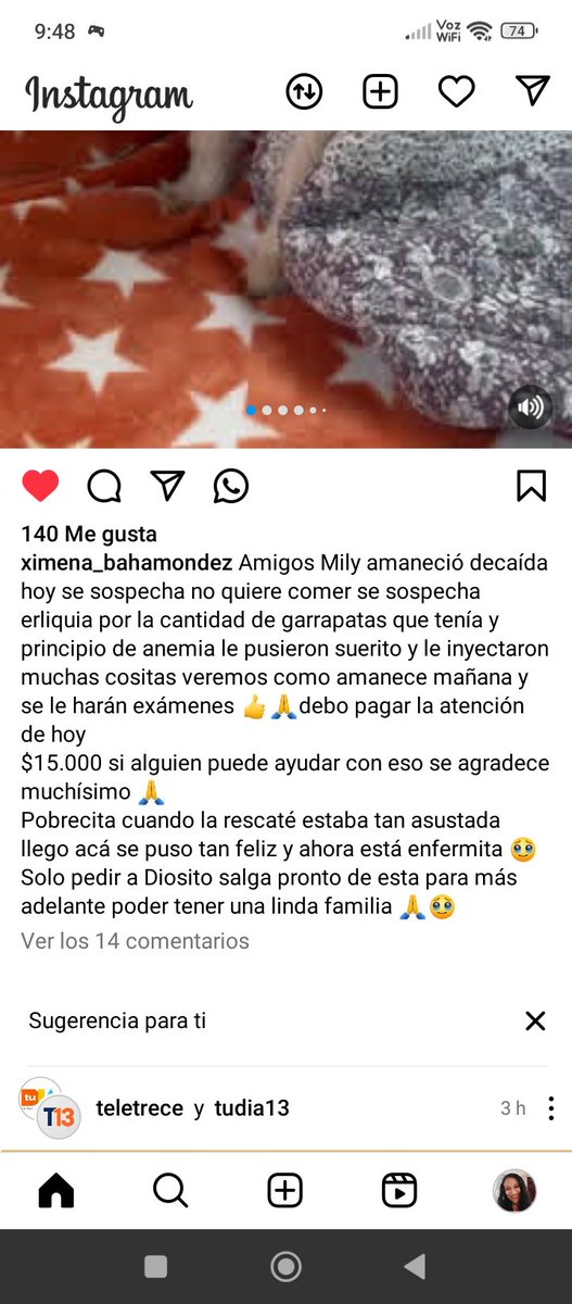 @ximena_Bahamondez instagram,perrita #Mily Rt urgente