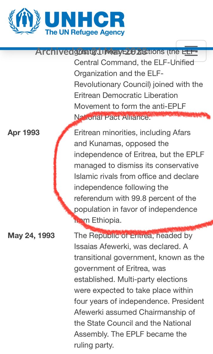 የአፋር ህዝብ ያለፍላጎቱ ነው ቤተሰብ ከቤተሰብ ተቆራርጦ ወደ ኤርትራ እንዲጠቃለል የተደረገው:: አፋር ተቃውሞውን በወቅቱ ለተባበሩት መንግስታት ታዛቢዎች የገለፀ ቢሆንም በወቅቱ በነበረው ግብፃዊው የተባበሩት መንግስታት ሊቀንበር ጥያቄው