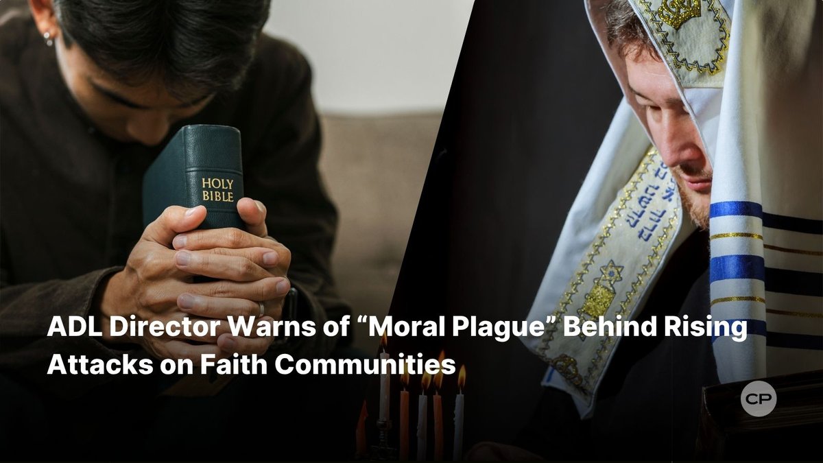 ChristianPost's tweet image. ADL Director Jonathan Greenblatt calls rising violence against Christians and Jews a “moral plague.” He urges both faiths to unite and reject the hatred tearing communities apart.  
#FaithUnity #ADL #EndHate #ReligiousFreedom #MoralPlague  
🔗 dlvr.it/TNk73g