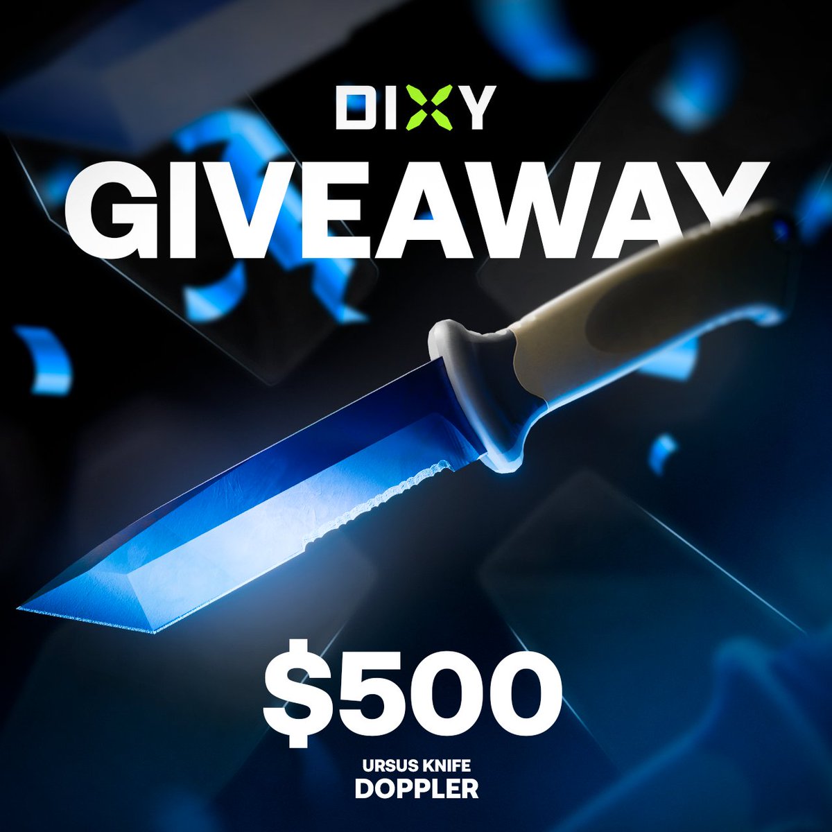 dixycom1's tweet image. URUS KNIFE DOPPLER GIVEAWAY ‼️
2/7
Rules
• tag 2 friends
• retweet
GL HF! 😎🍀☘️