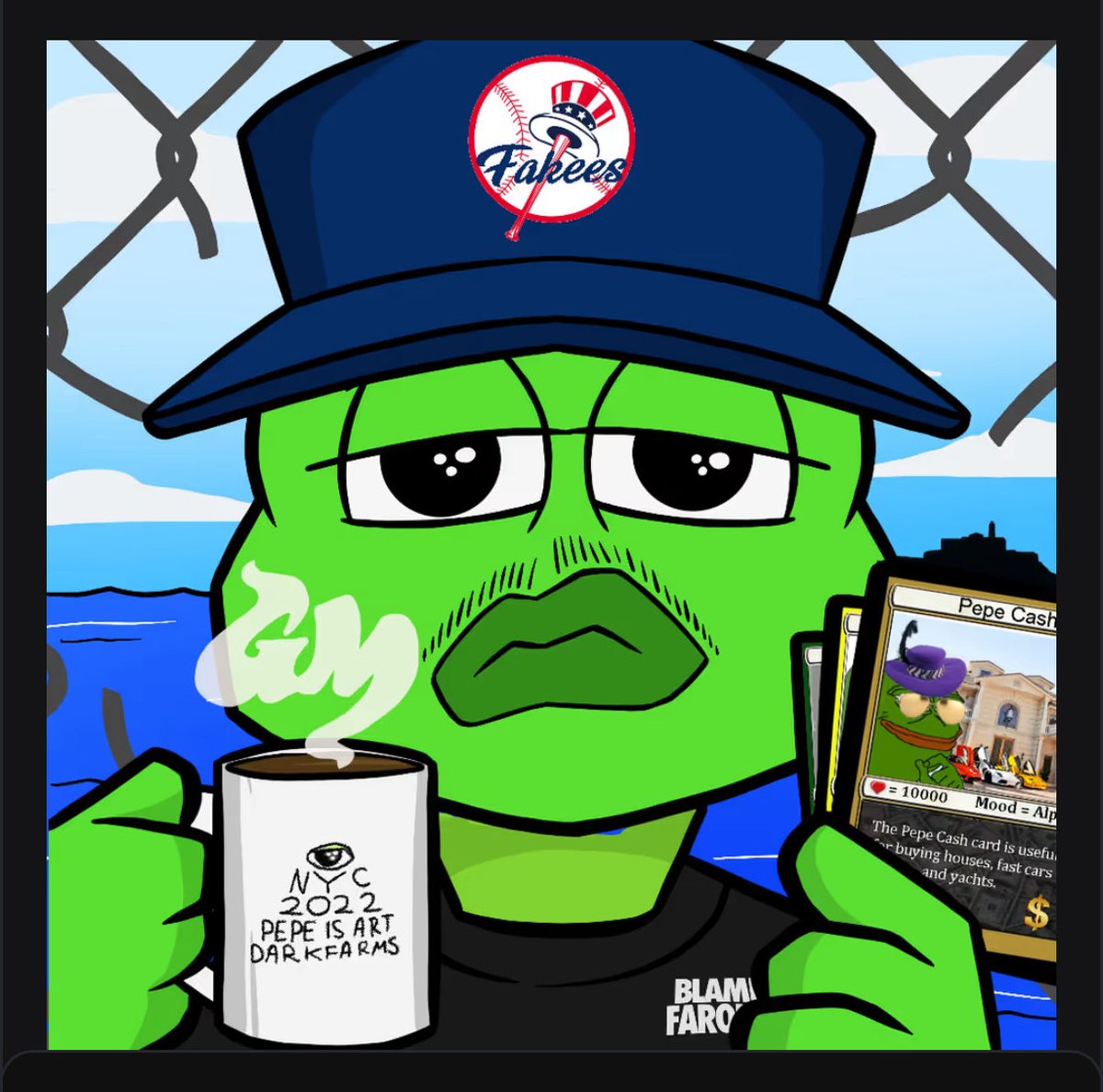 Collect cards, collect cash, collect merch, enjoy fakes, drink cobbee, say gm

Repeat.